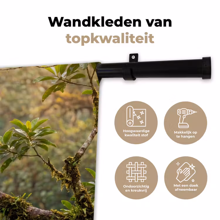 Ara - Jungle - Rood Wandkleed katoen klein -sfeer2