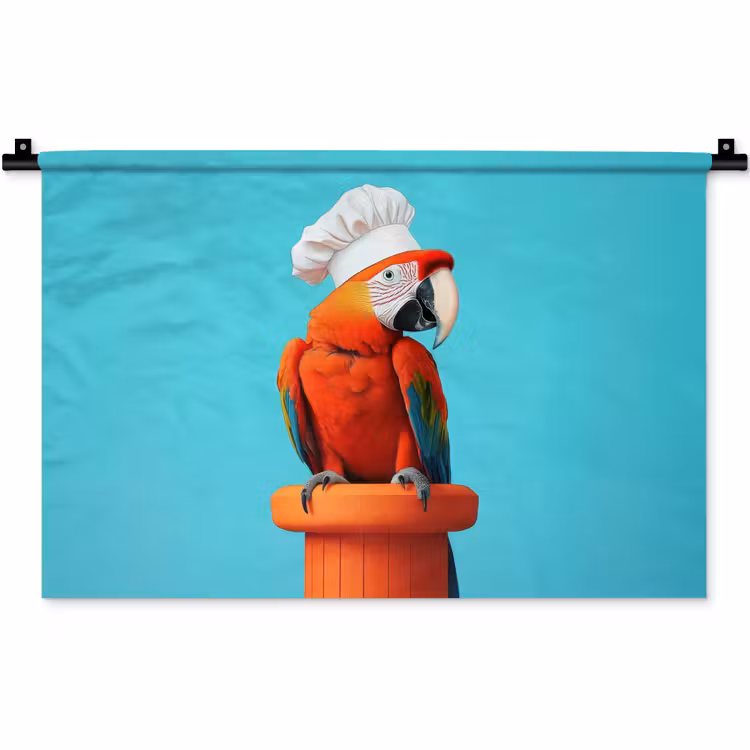 Ara - Koksmuts - Sokkel - Grappig Wandkleed katoen klein -zz3d