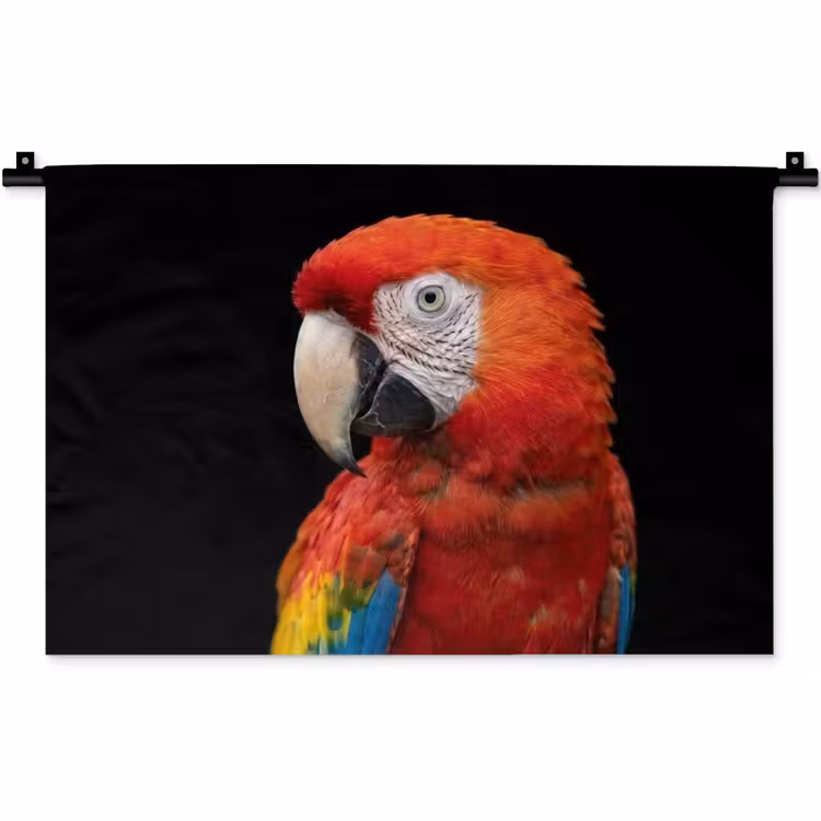 Ara - Portret - Rood Wandkleed katoen klein -zz3d
