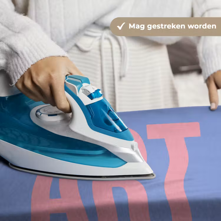 Art - Roze - Blauw Wandkleed katoen klein -sfeer9