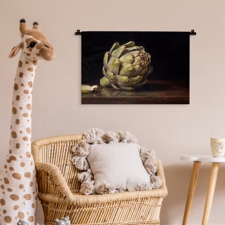 Wandkleed - Artichok - Eten - Klassiek - Artichok - Eten - Klassiek Wandkleed katoen klein