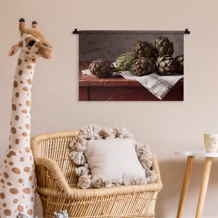 Wandkleed - Artisjok - Eten - Rustiek - Artisjok - Eten - Rustiek Wandkleed katoen klein