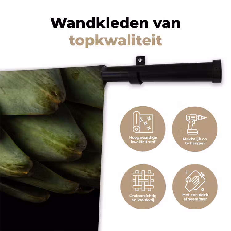 Wandkleed - Artisjok - Groen - Eten - Artisjok - Groen - Eten Wandkleed katoen klein