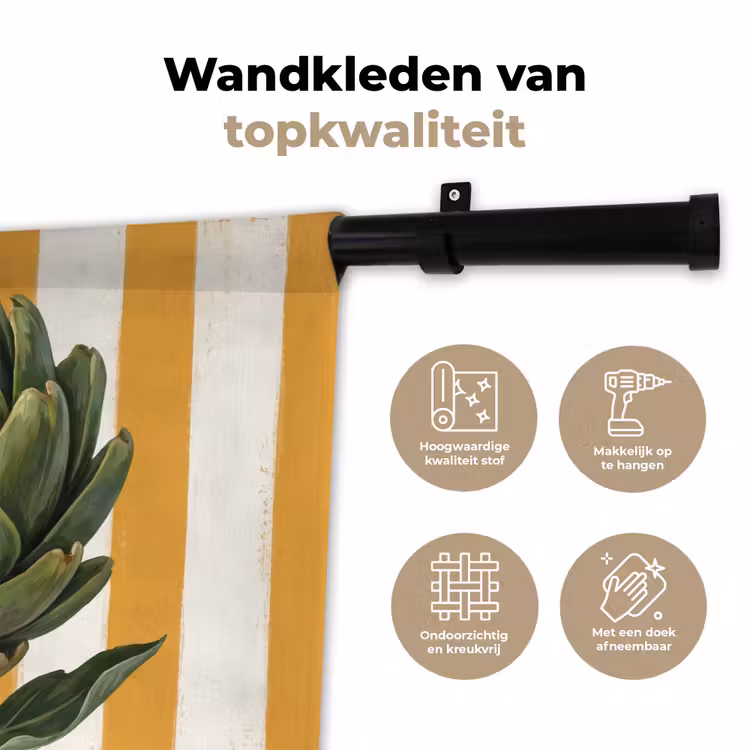 Wandkleed - Artisjok - Modern - Groente - Artisjok - Modern - Groente Wandkleed katoen klein