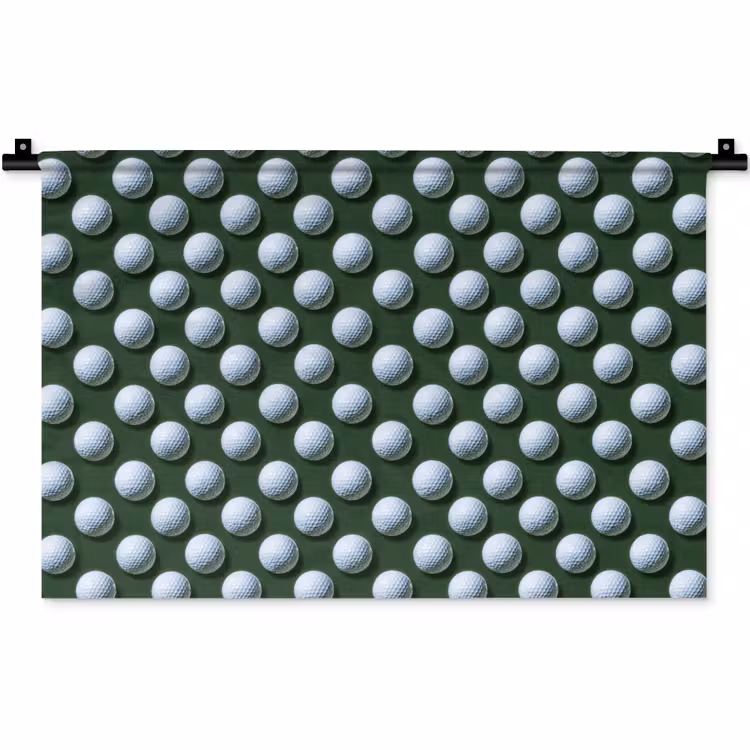 Ballen - Golf - Groen Wandkleed katoen klein 269 -zz3d