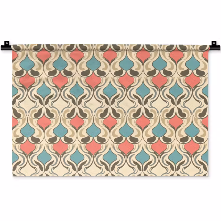 Barok - Retro - Kleurrijk Wandkleed katoen klein 269 -zz3d