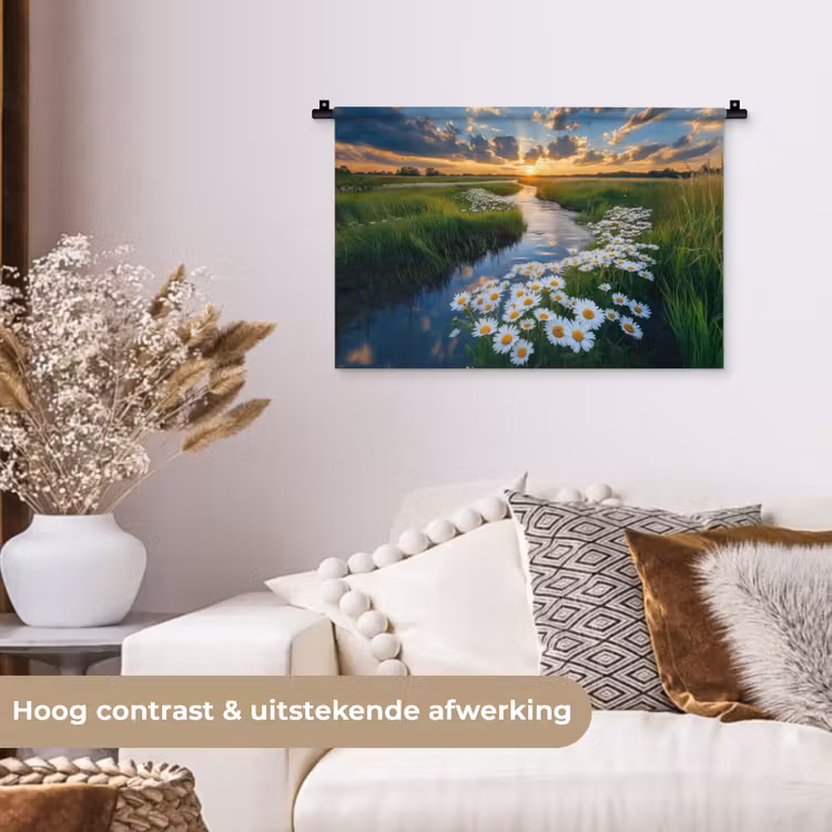 Beekje - Landschap - Margriet Wandkleed katoen klein -sfeer1