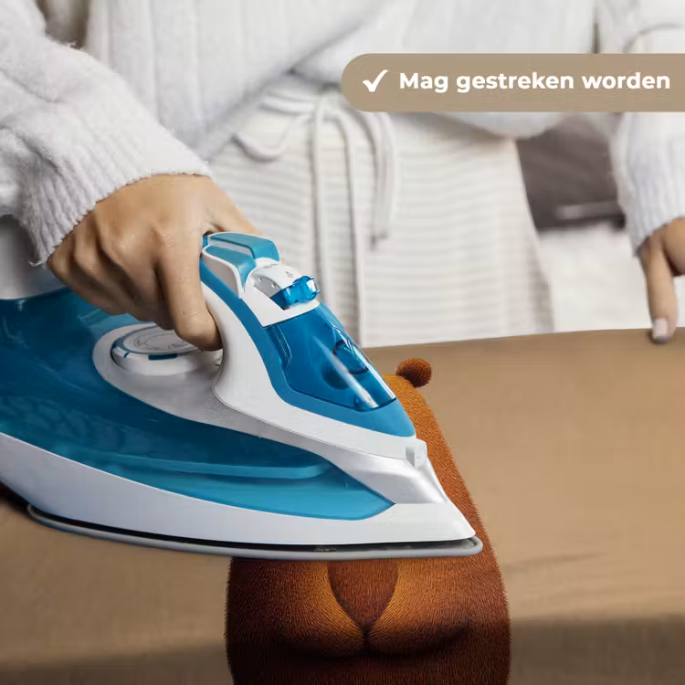 Beer - Minimalistisch - Bruin Wandkleed katoen klein -sfeer9