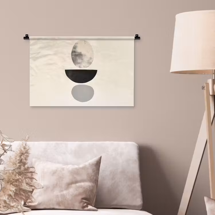 Beige - Japandi - Wabi sabi Wandkleed katoen klein -sfeer4