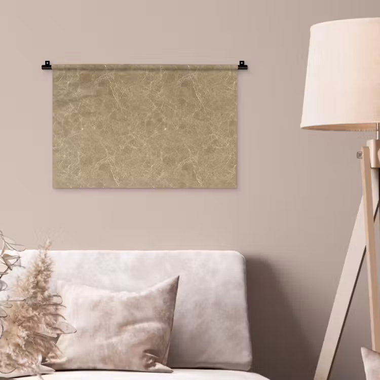 Beige - Marmer - Witte aders Wandkleed katoen klein 269 -sfeer4