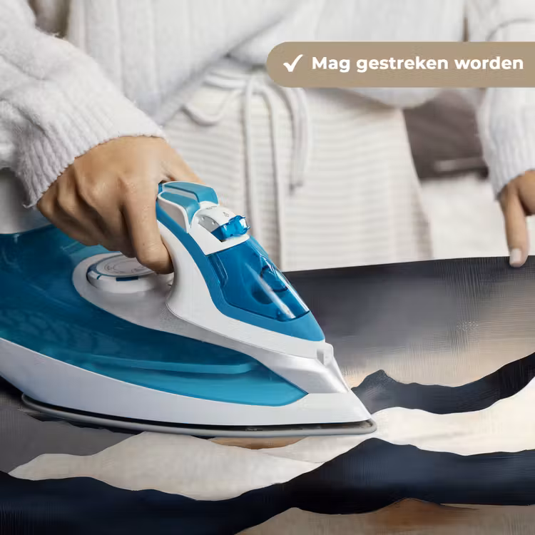 Bergen - Donkerblauw - Landschap Wandkleed katoen klein -sfeer9