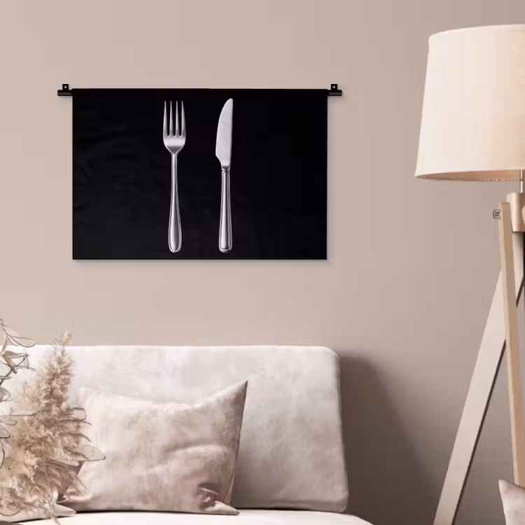 Bestek - Klassiek - Elegant Wandkleed katoen klein -sfeer4