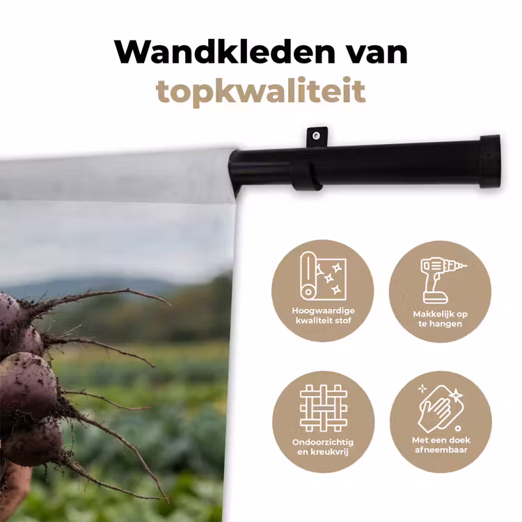 Bieten - Vers - Moestuin Wandkleed katoen klein -sfeer2