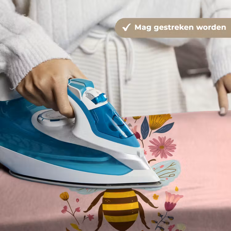 Bij - Geel - Bloemen - Kleurrijk Wandkleed katoen klein -sfeer9