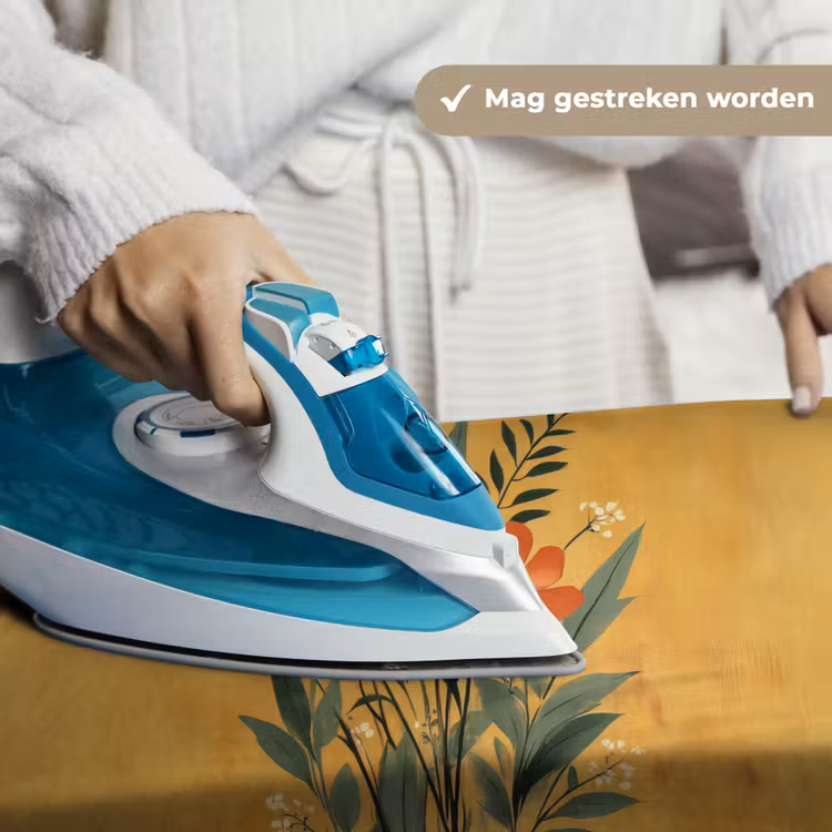 Bladeren - Boeket - Bloemen - Geel Wandkleed katoen klein -sfeer9