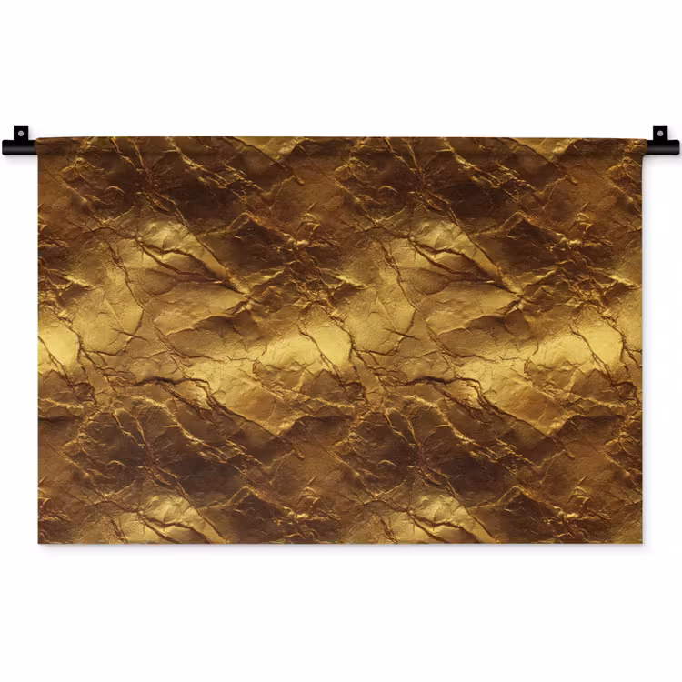 Bladgoud - Textuur - Goud Wandkleed katoen klein 269 -zz3d