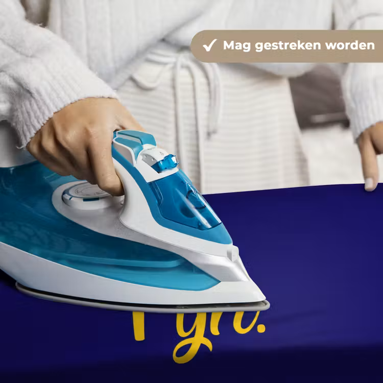 Blauw - Geel - Fijn Wandkleed katoen klein -sfeer9