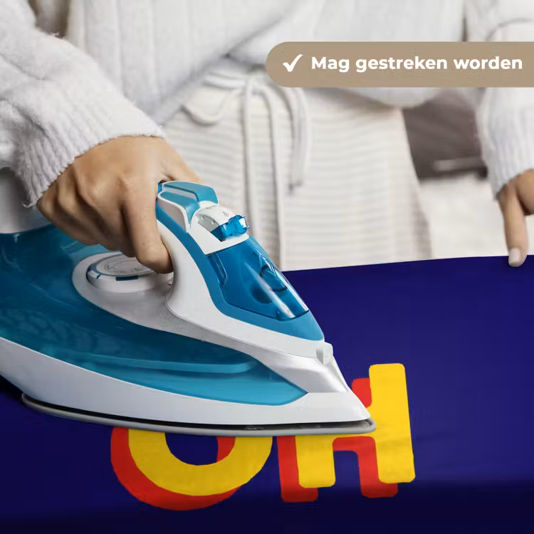 Blauw - Geel - OH - Schaduw Wandkleed katoen klein -sfeer9