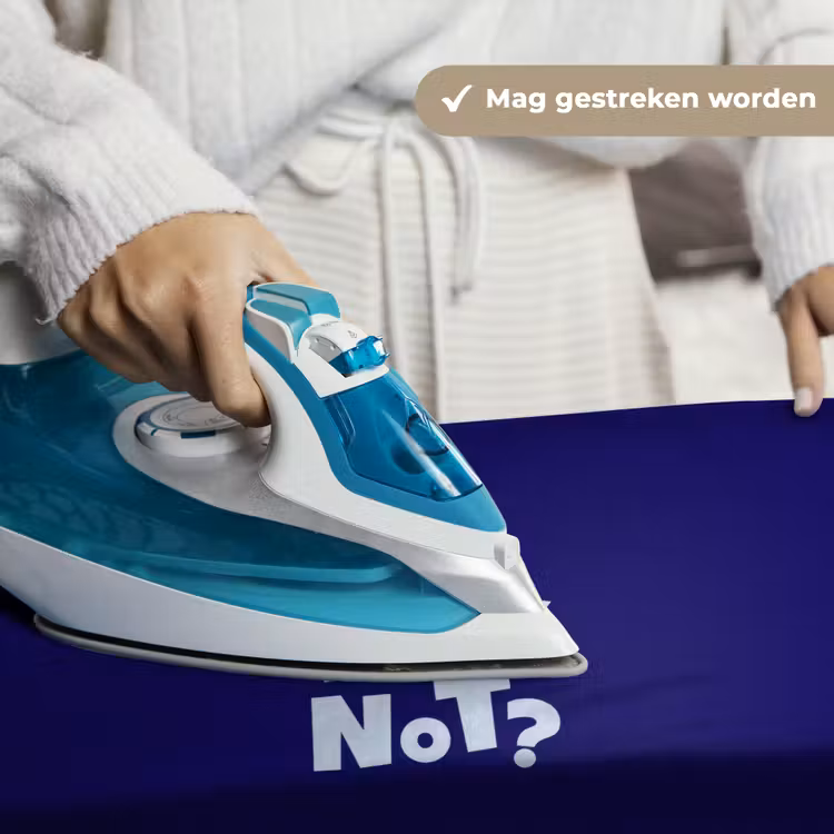 Blauw - Why not - Minimalistisch Wandkleed katoen klein -sfeer9