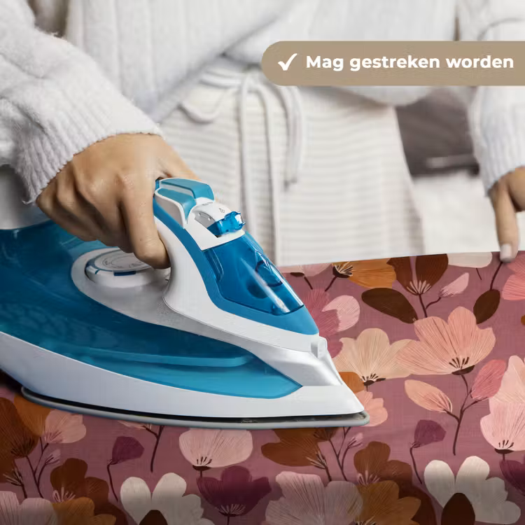 Bloem - Patroon - Roze Wandkleed katoen klein 269 -sfeer9