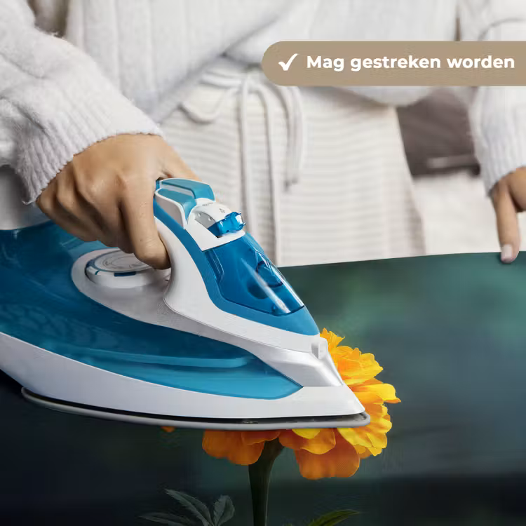 Bloemblaadjes - Afrikaan - Oranje - Wazig Wandkleed katoen klein -sfeer9