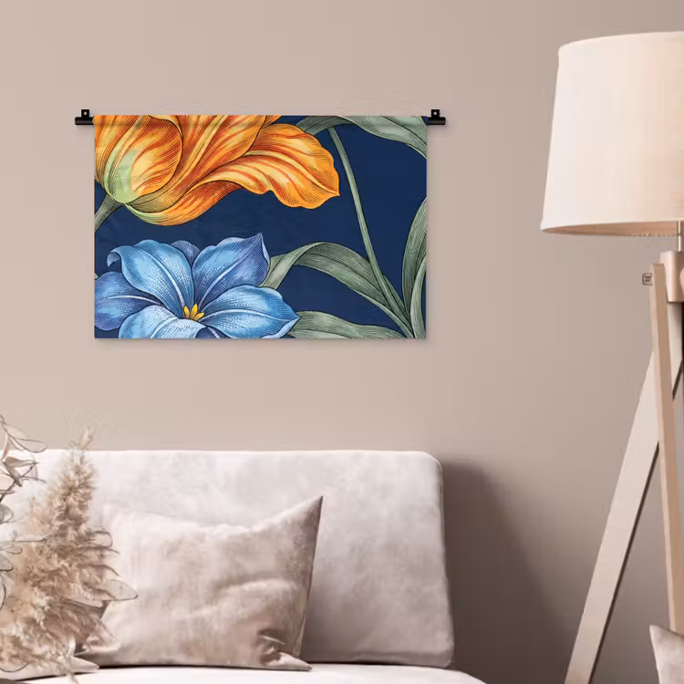 Wandkleed - Bloemen - Botanisch - Patroon - Bloemen - Botanisch - Patroon Wandkleed katoen klein