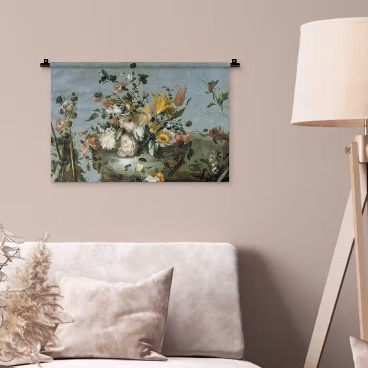 Bloemen - Oude Meesters - Olieverf Wandkleed katoen klein -sfeer4