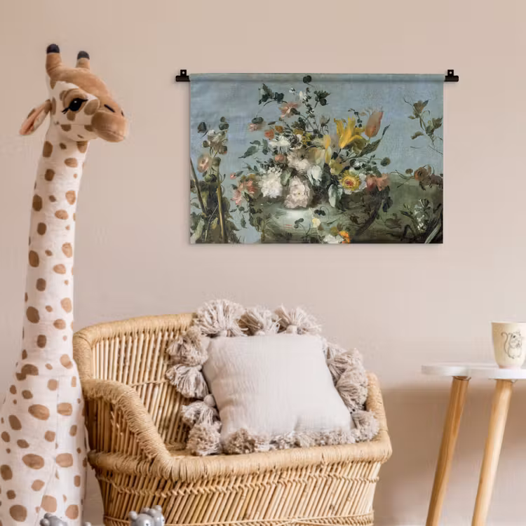 Bloemen - Oude Meesters - Olieverf Wandkleed katoen klein -wsfeer5_kind