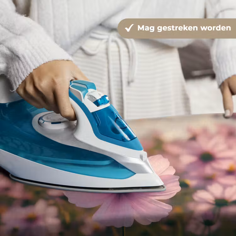 Bloemen - Paars - Wazig Wandkleed katoen klein -sfeer9