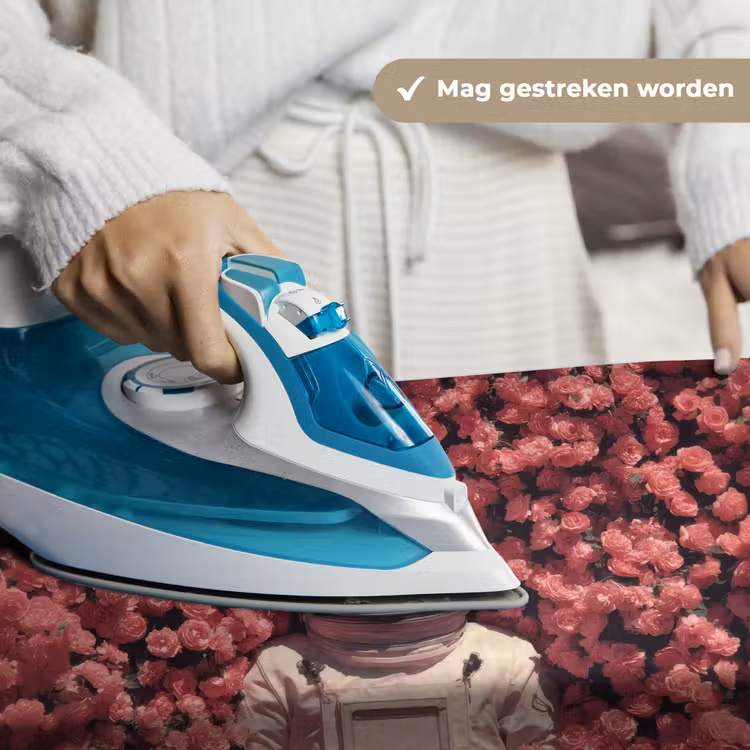 Bloemen - Roze - Astronaut Wandkleed katoen klein -sfeer9
