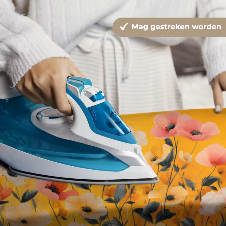 Bloemen - Veld - Geel Wandkleed katoen klein -sfeer9