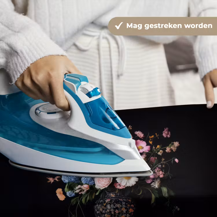 Bloemenvaas - Hout - Bloemen - Boeket Wandkleed katoen klein -sfeer9