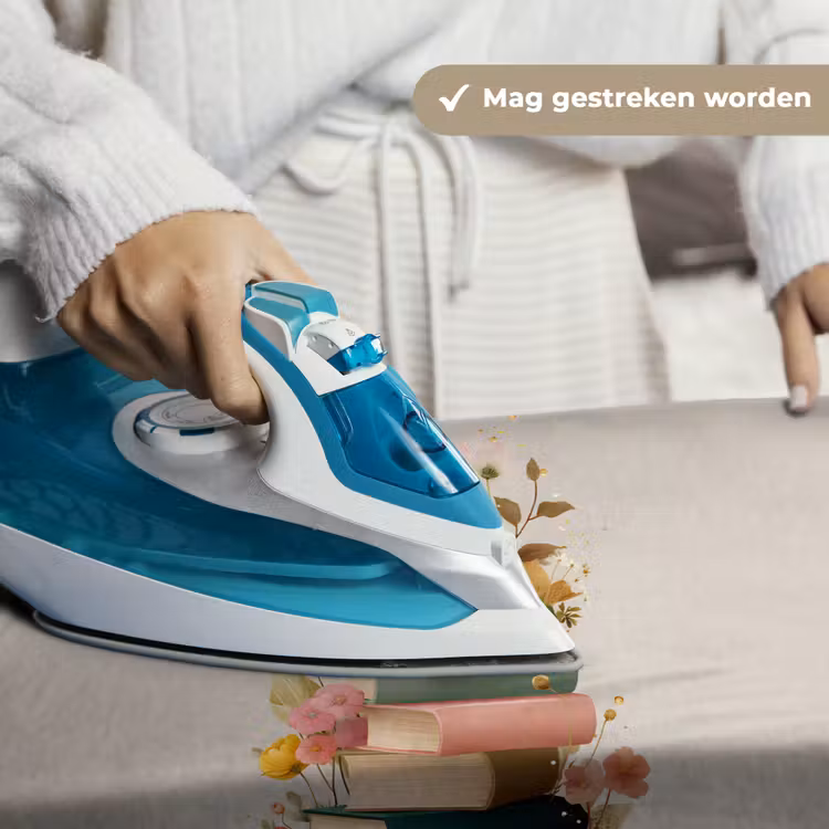 Boeken - Stapel - Bloemen - Kleurrijk Wandkleed katoen klein -sfeer9