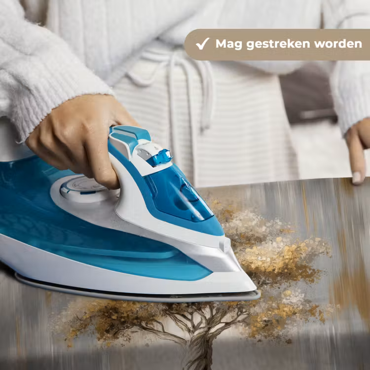 Boom - Bladeren - Abstract - Wit Wandkleed katoen klein -sfeer9