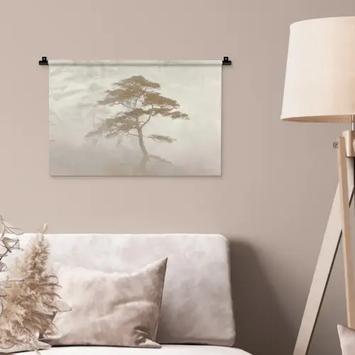 Boom - Oosterse stijl - Landschap Wandkleed katoen klein -sfeer4