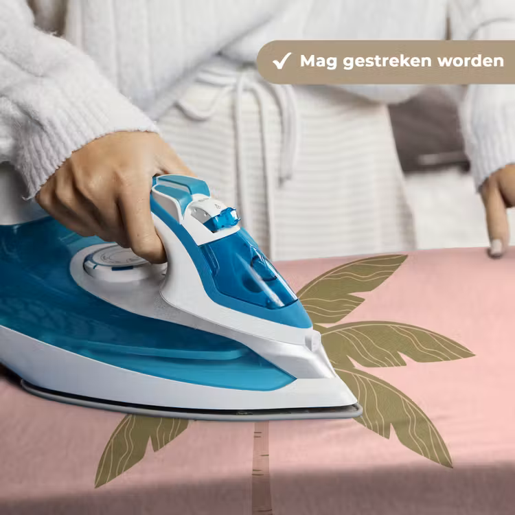 Boom - Palm - Natuur - Illustratie - Roze Wandkleed katoen klein -sfeer9
