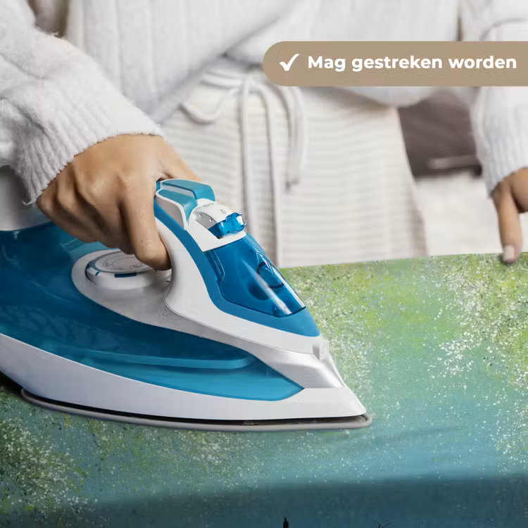Bootje - Water - Bladeren - Bloesems Wandkleed katoen klein -sfeer9