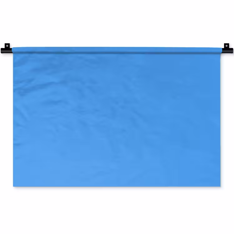 Bright - Azure - Blauw Wandkleed katoen klein 269 -zz3d