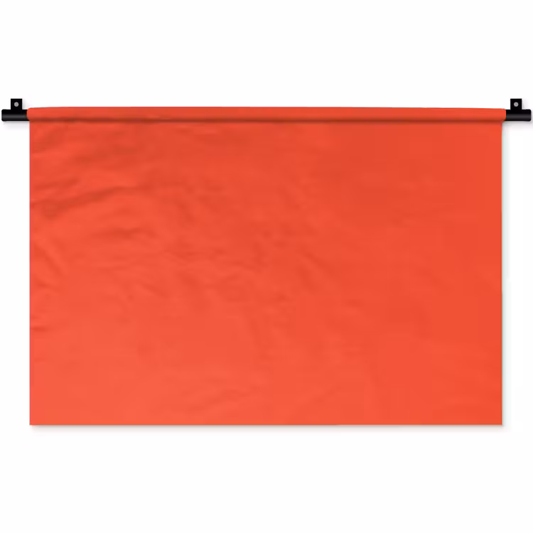 Burnt - Coral - Oranje Wandkleed katoen klein 269 -zz3d