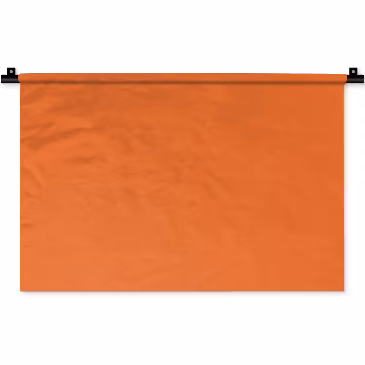 Burnt - Sienna - Oranje Wandkleed katoen klein 269 -zz3d