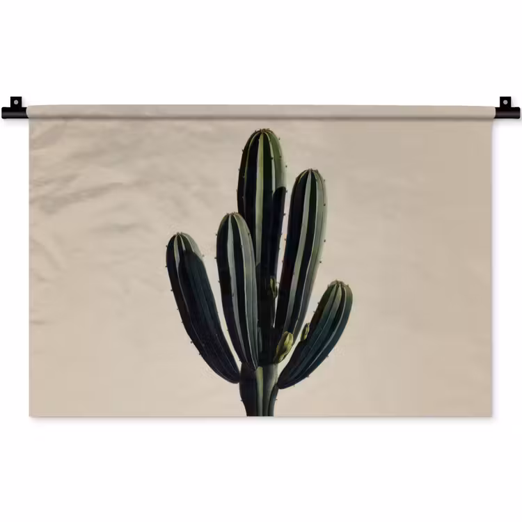 Cactus - Subtiel - Groen Wandkleed katoen klein -zz3d