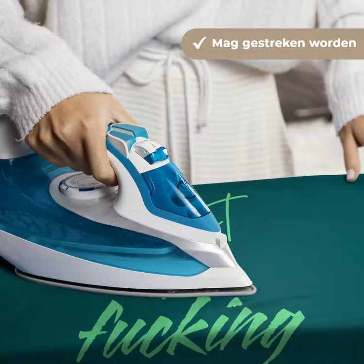 c'est la fucking vie - Groen - Handgeschreven Wandkleed katoen klein -sfeer9