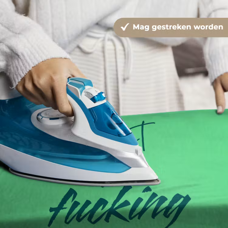 c'est la fucking vie - Groen - Penseelstijl Wandkleed katoen klein -sfeer9