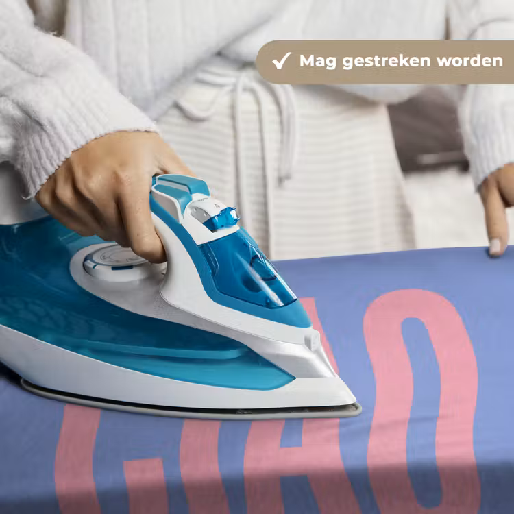 Ciao - Roze - Blauw - Golvend Wandkleed katoen klein -sfeer9
