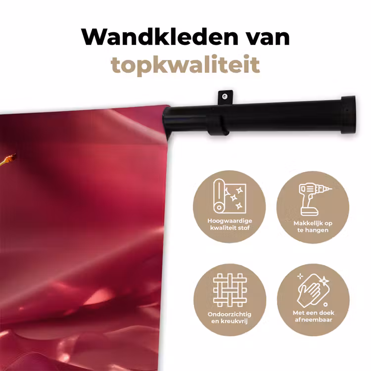 Cocktail - Pink - Luxe Wandkleed katoen klein -sfeer2