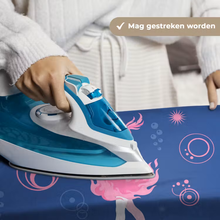 Danseres - Vlammenrok - Abstract - Roze - Blauw Wandkleed katoen klein -sfeer9