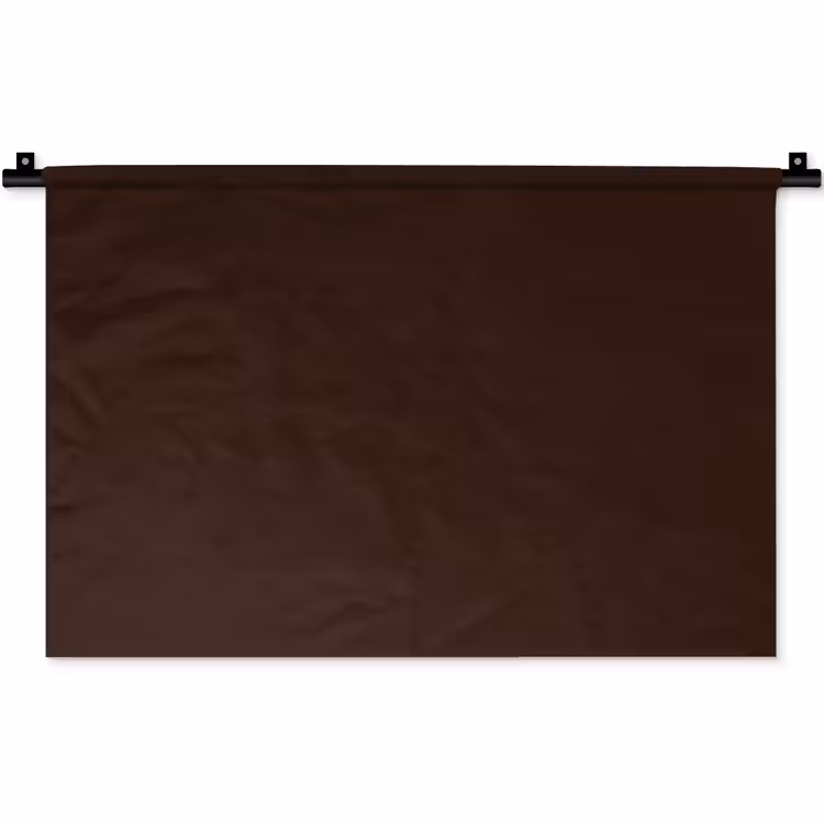 Dark - Chocolate - Bruin Wandkleed katoen klein 269 -zz3d