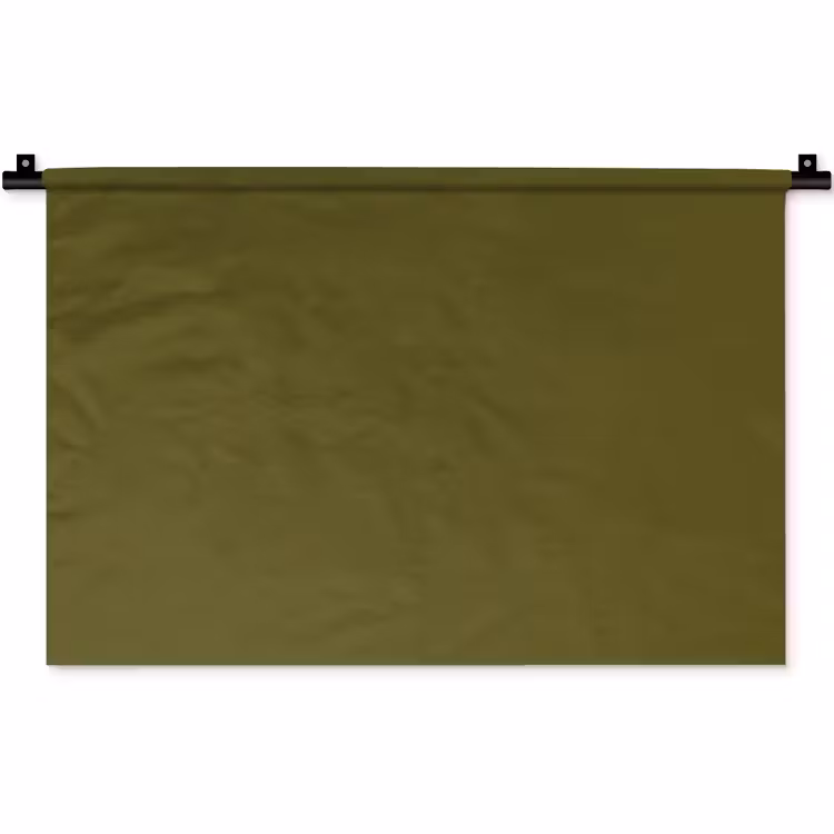 Dark - Olive - Groen Wandkleed katoen klein 269 -zz3d