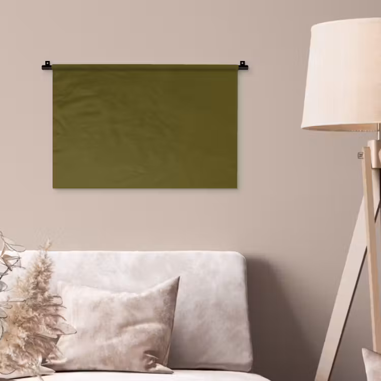 Dark - Olive - Groen Wandkleed katoen klein 269 -sfeer4