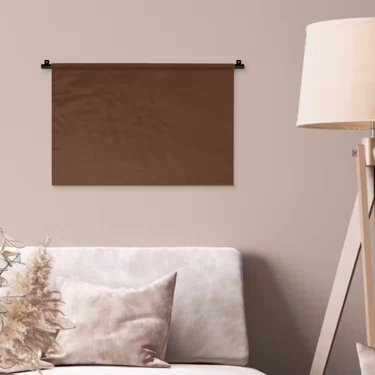 Deep - Clay - Brown - Bruin Wandkleed katoen klein 269 -sfeer4